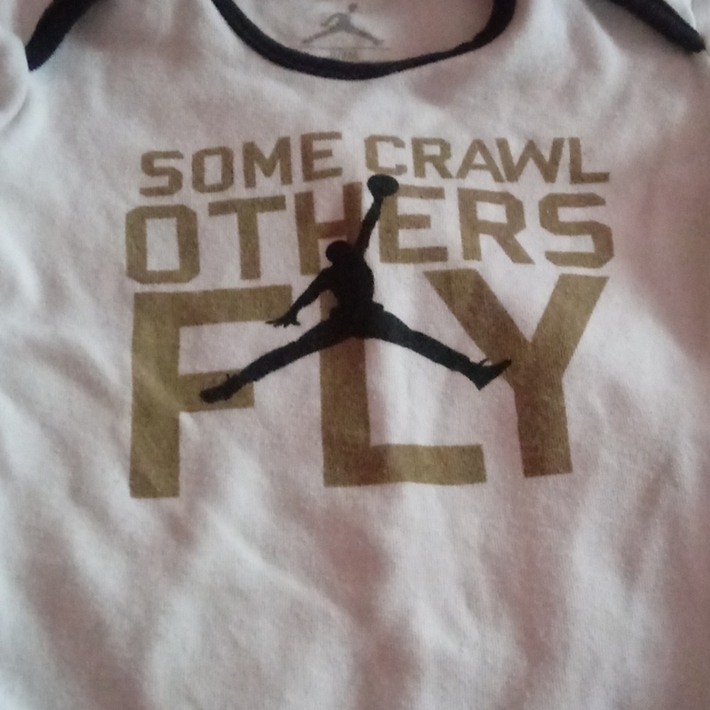 Baby air jordan onesie